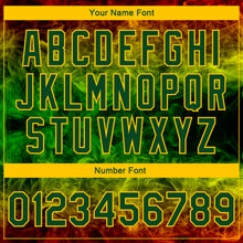 Load image into Gallery viewer, Custom Red Green-Gold Black History Month 3D Pattern Design Bomber Full-Snap Varsity Letterman Jacket