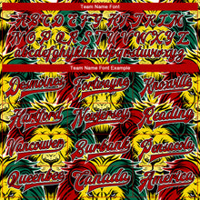 Load image into Gallery viewer, Custom Black Kelly Green Red-Gold Black History Month Lion 3D Pattern Design Bomber Full-Snap Varsity Letterman Jacket