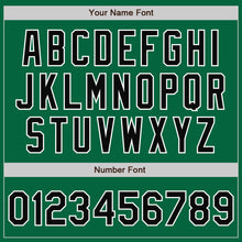 Load image into Gallery viewer, Custom Kelly Green Black-White Bomber Full-Snap Varsity Letterman Two Tone Jacket