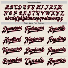 Load image into Gallery viewer, Custom Cream Black Crimson-City Cream Bomber Full-Snap Varsity Letterman Two Tone Jacket