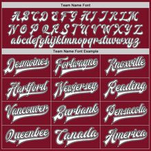 Load image into Gallery viewer, Custom Crimson White Black-Gray Bomber Full-Snap Varsity Letterman Two Tone Jacket