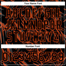 Load image into Gallery viewer, Custom Black Orange Tiger 3D Pattern Design Bomber Full-Snap Varsity Letterman Jacket