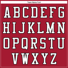 Load image into Gallery viewer, Custom Cardinal Black-White 3D Pattern Design Bomber Full-Snap Varsity Letterman Jacket