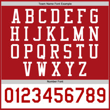 Load image into Gallery viewer, Custom Red White Bomber Full-Snap Varsity Letterman Two Tone Jacket