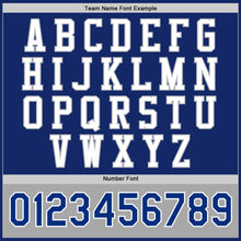 Load image into Gallery viewer, Custom Royal White-Gray Bomber Full-Snap Varsity Letterman Two Tone Jacket