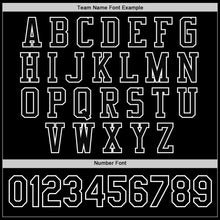 Load image into Gallery viewer, Custom Black White Bomber Full-Snap Varsity Letterman Jacket