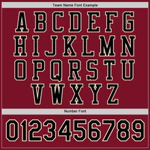 Load image into Gallery viewer, Custom Crimson Black-Cream Bomber Full-Snap Varsity Letterman Jacket