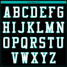 Load image into Gallery viewer, Custom Black White-Aqua Parrot 3D Pattern Design Bomber Full-Snap Varsity Letterman Jacket