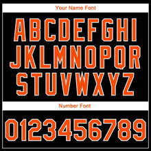 Load image into Gallery viewer, Custom Black Orange-White Elephant 3D Pattern Design Bomber Full-Snap Varsity Letterman Jacket