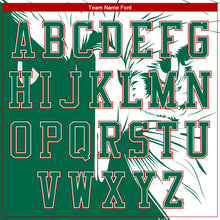 Load image into Gallery viewer, Custom Kelly Green White-Red Eagle Mexico 3D Bomber Full-Snap Varsity Letterman Jacket