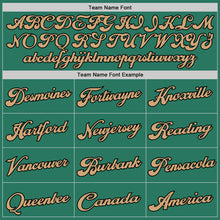 Load image into Gallery viewer, Custom Kelly Green Old Gold-Black Authentic Throwback Basketball Jersey