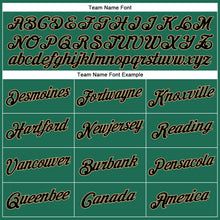 Load image into Gallery viewer, Custom Kelly Green Black-Old Gold Authentic Throwback Basketball Jersey