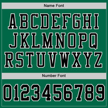 Load image into Gallery viewer, Custom Grass Green Black-White Mesh Authentic Throwback Football Jersey