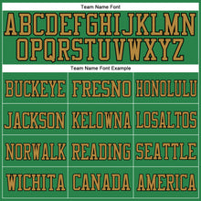 Load image into Gallery viewer, Custom Grass Green Old Gold-Black Mesh Authentic Football Jersey