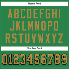 Load image into Gallery viewer, Custom Grass Green Old Gold-Black Mesh Authentic Football Jersey