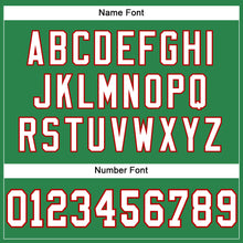 Load image into Gallery viewer, Custom Grass Green White-Red Mesh Authentic Football Jersey