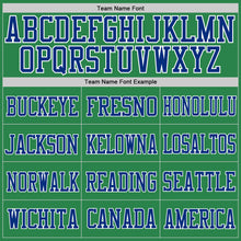 Load image into Gallery viewer, Custom Grass Green Royal-White Mesh Authentic Football Jersey