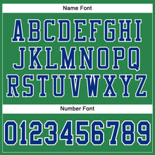 Load image into Gallery viewer, Custom Grass Green Royal-White Mesh Authentic Football Jersey