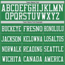 Load image into Gallery viewer, Custom Grass Green White Mesh Authentic Football Jersey