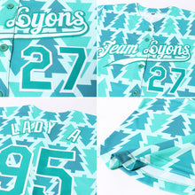 Load image into Gallery viewer, Custom Kelly Green Kelly Green-White Christmas 3D Authentic Baseball Jersey