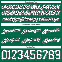 Load image into Gallery viewer, Custom Kelly Green White Pinstripe White-Gray Authentic Basketball Shorts