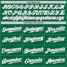 Load image into Gallery viewer, Custom Kelly Green White-Gray Authentic Baseball Jersey