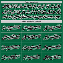 Load image into Gallery viewer, Custom Kelly Green Black-White Authentic Baseball Jersey