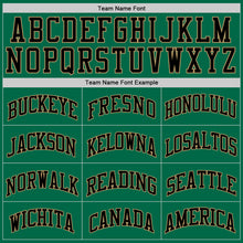 Load image into Gallery viewer, Custom Kelly Green Black-Old Gold Authentic Throwback Basketball Jersey