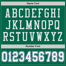 Load image into Gallery viewer, Custom Grass Green White-Royal Mesh Authentic Throwback Football Jersey
