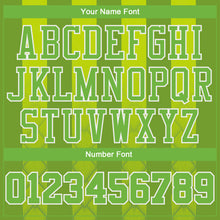 Load image into Gallery viewer, Custom Kelly Green Neon Green-White Round Neck Sublimation Basketball Suit Jersey