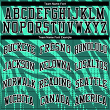 Load image into Gallery viewer, Custom Kelly Green Black-White Round Neck Sublimation Basketball Suit Jersey