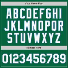 Load image into Gallery viewer, Custom Kelly Green White-Light Blue Authentic Baseball Jersey