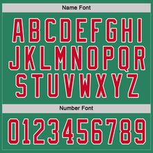 Load image into Gallery viewer, Custom Kelly Green Red-White Hockey Jersey