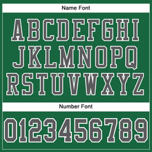 Load image into Gallery viewer, Custom Kelly Green Steel Gray-White Mesh Authentic Football Jersey