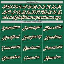 Load image into Gallery viewer, Custom Kelly Green Cream-Black Performance T-Shirt