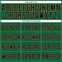Load image into Gallery viewer, Custom Kelly Green Old Gold-Black Mesh Authentic Football Jersey
