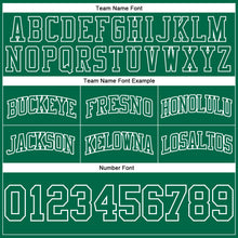 Load image into Gallery viewer, Custom Kelly Green Kelly Green-White Authentic Throwback Basketball Shorts