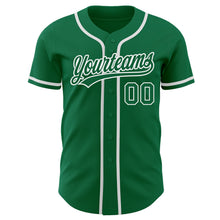 Load image into Gallery viewer, Custom Kelly Green Kelly Green-White Authentic Baseball Jersey