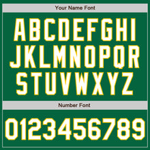 Load image into Gallery viewer, Custom Kelly Green White-Gold Authentic Baseball Jersey