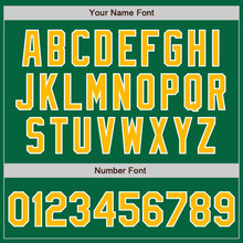 Load image into Gallery viewer, Custom Kelly Green Gold-White Authentic Baseball Jersey