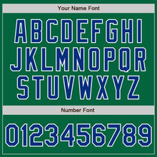 Load image into Gallery viewer, Custom Kelly Green Royal-White Authentic Baseball Jersey