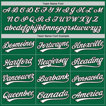 Load image into Gallery viewer, Custom Kelly Green White-Black Authentic Baseball Jersey