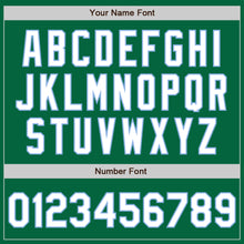 Load image into Gallery viewer, Custom Kelly Green White-Light Blue Authentic Baseball Jersey