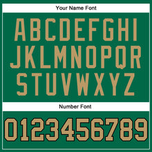 Load image into Gallery viewer, Custom Kelly Green Old Gold-Black Authentic Throwback Basketball Jersey