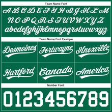 Load image into Gallery viewer, Custom Kelly Green White Authentic Throwback Basketball Shorts