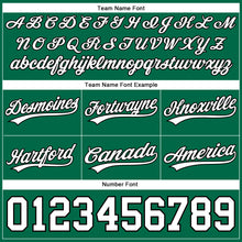 Load image into Gallery viewer, Custom Kelly Green White-Black Authentic Throwback Basketball Shorts