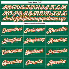 Load image into Gallery viewer, Custom Kelly Green White-Orange Performance T-Shirt