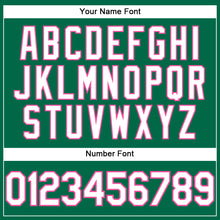 Load image into Gallery viewer, Custom Kelly Green White-Pink Performance T-Shirt