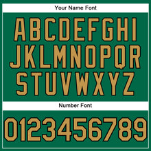 Load image into Gallery viewer, Custom Kelly Green Old Gold-Black Performance T-Shirt