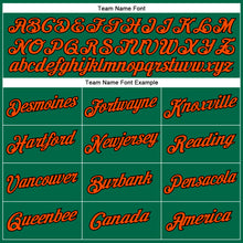 Load image into Gallery viewer, Custom Kelly Green Orange-Black Performance T-Shirt